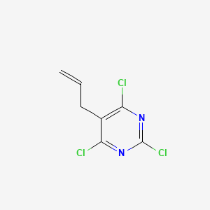 molecular formula C7H5Cl3N2 B1296169 5-烯丙基-2,4,6-三氯嘧啶 CAS No. 10182-68-0
