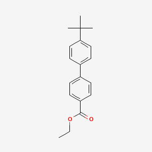 molecular formula C19H22O2 B12961694 Ethyl 4'-(tert-butyl)-[1,1'-biphenyl]-4-carboxylate 