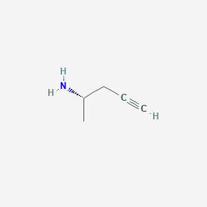 molecular formula C5H9N B12961718 (2S)-Pent-4-yn-2-amine 