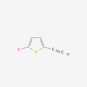 molecular formula C6H3IS B12961720 2-Ethynyl-5-iodothiophene 