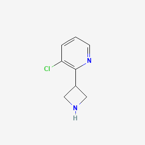 molecular formula C8H9ClN2 B12961722 2-(Azetidin-3-yl)-3-chloropyridine 