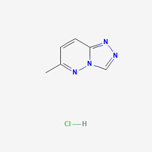 molecular formula C6H7ClN4 B12961751 6-Methyl-[1,2,4]triazolo[4,3-b]pyridazine hydrochloride 