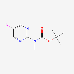 molecular formula C10H14IN3O2 B12961759 Tert-butyl (5-iodopyrimidin-2-yl)(methyl)carbamate 