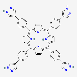 21H,23H-Porphine, 5,10,15,20-tetrakis[4-(1H-pyrazol-4-yl)phenyl]-