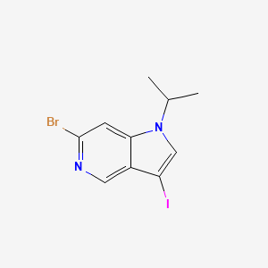 molecular formula C10H10BrIN2 B12961799 6-Bromo-3-iodo-1-isopropyl-1H-pyrrolo[3,2-c]pyridine 