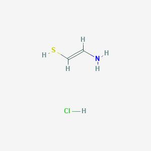 molecular formula C2H6ClNS B12961824 2-Aminoethene-1-thiol hydrochloride 