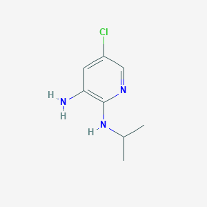 molecular formula C8H12ClN3 B12961826 5-Chloro-N2-isopropylpyridine-2,3-diamine 