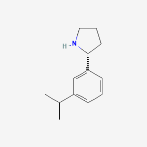 Pyrrolidine, 2-[3-(1-methylethyl)phenyl]-, (2R)-