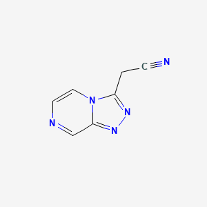 2-([1,2,4]Triazolo[4,3-a]pyrazin-3-yl)acetonitrile