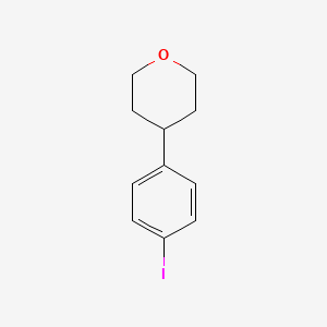 molecular formula C11H13IO B12961944 4-(4-Iodophenyl)tetrahydro-2H-pyran 