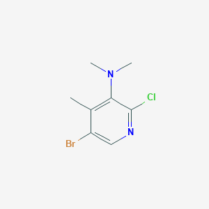 molecular formula C8H10BrClN2 B12961954 5-Bromo-2-chloro-N,N,4-trimethylpyridin-3-amine 