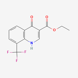 B1296197 Ethyl 4-hydroxy-8-(trifluoromethyl)quinoline-3-carboxylate CAS No. 23851-84-5