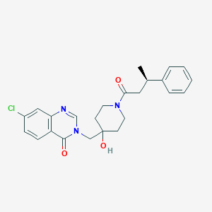 (R)-7-Chloro-3-((4-hydroxy-1-(3-phenylbutanoyl)piperidin-4-yl)methyl)quinazolin-4(3H)-one