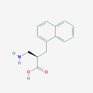 molecular formula C14H15NO2 B12961988 (R)-3-Amino-2-(naphthalen-1-ylmethyl)propanoic acid 