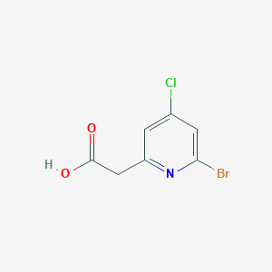 2-(6-Bromo-4-chloropyridin-2-yl)acetic acid