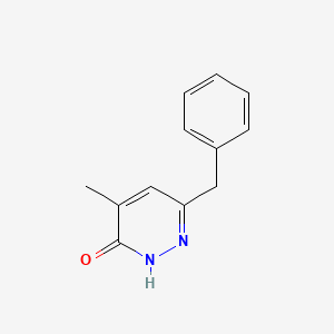 molecular formula C12H12N2O B12962014 6-benzyl-4-methylpyridazin-3(2H)-one 