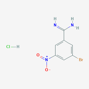 3-Bromo-5-nitrobenzimidamide hydrochloride