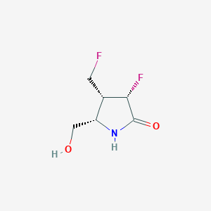 molecular formula C6H9F2NO2 B12962051 (3S,4R,5S)-3-Fluoro-4-(fluoromethyl)-5-(hydroxymethyl)pyrrolidin-2-one 