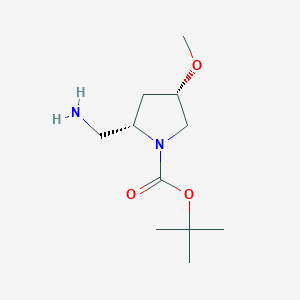 tert-Butyl (2S,4S)-2-(aminomethyl)-4-methoxypyrrolidine-1-carboxylate