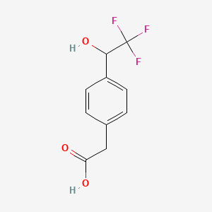 2-(4-(2,2,2-Trifluoro-1-hydroxyethyl)phenyl)acetic acid