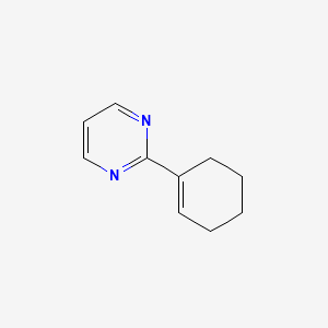 molecular formula C10H12N2 B12962137 2-(Cyclohex-1-en-1-yl)pyrimidine 