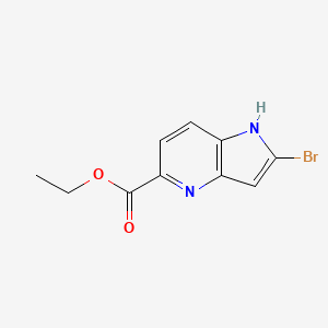 molecular formula C10H9BrN2O2 B12962154 Ethyl 2-bromo-1H-pyrrolo[3,2-b]pyridine-5-carboxylate 