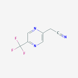 2-(5-(Trifluoromethyl)pyrazin-2-yl)acetonitrile