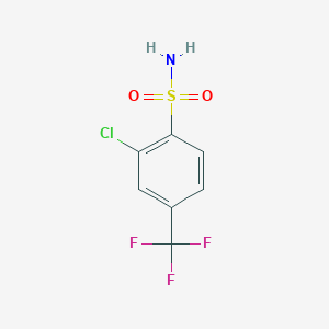 molecular formula C7H5ClF3NO2S B129622 2-Chloro-4-(trifluoromethyl)benzenesulfonamide CAS No. 146533-47-3