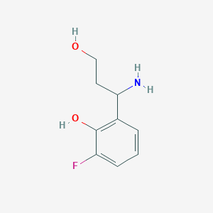 2-(1-Amino-3-hydroxypropyl)-6-fluorophenol