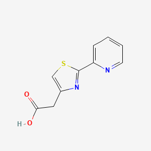 B1296222 2-(2-(Pyridin-2-yl)thiazol-4-yl)acetic acid CAS No. 34272-68-9