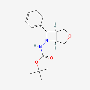 molecular formula C16H22N2O3 B12962240 rel-tert-Butyl ((1R,5S,7S)-7-phenyl-3-oxa-6-azabicyclo[3.2.0]heptan-6-yl)carbamate 