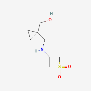 3-(((1-(Hydroxymethyl)cyclopropyl)methyl)amino)thietane 1,1-dioxide