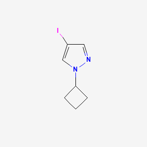 molecular formula C7H9IN2 B12962264 1-Cyclobutyl-4-iodo-1H-pyrazole CAS No. 1418736-42-1