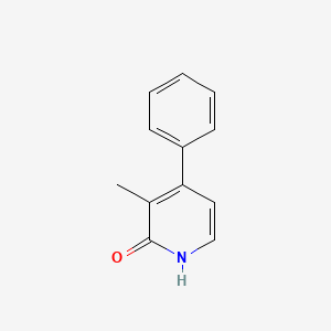 molecular formula C12H11NO B12962274 3-Methyl-4-phenylpyridin-2(1H)-one 