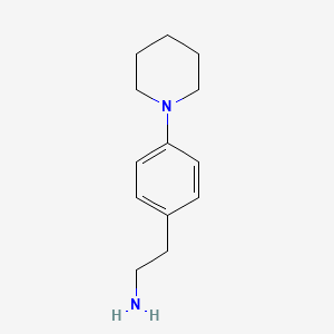 B1296228 2-(4-Piperidin-1-yl-phenyl)-ethylamine CAS No. 38589-09-2