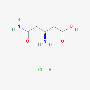 (S)-3,5-Diamino-5-oxopentanoic acid hydrochloride