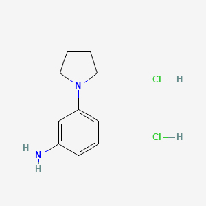 molecular formula C10H16Cl2N2 B12962285 3-(Pyrrolidin-1-yl)aniline dihydrochloride 