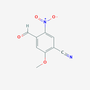 4-Formyl-2-methoxy-5-nitrobenzonitrile