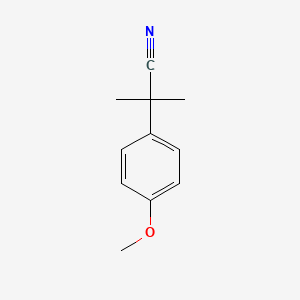 B1296234 2-(4-Methoxyphenyl)-2-methylpropanenitrile CAS No. 5351-07-5