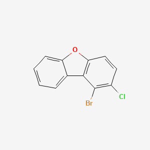 molecular formula C12H6BrClO B12962353 1-Bromo-2-chloro-dibenzofuran 