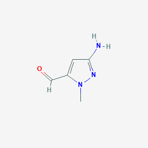 3-Amino-1-methyl-1H-pyrazole-5-carbaldehyde