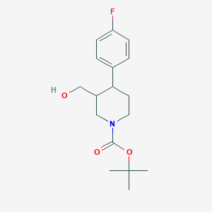 Tert-butyl 4-(4-fluorophenyl)-3-(hydroxymethyl)piperidine-1-carboxylate