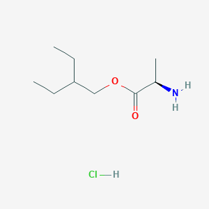 molecular formula C9H20ClNO2 B12962398 (R)-2-Ethylbutyl 2-aminopropanoate hydrochloride CAS No. 2096981-79-0