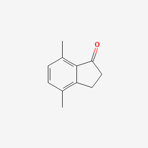 molecular formula C11H12O B1296240 4,7-二甲基-1-茚酮 CAS No. 5037-60-5