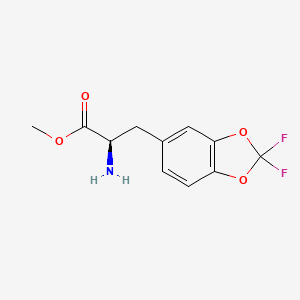 Methyl (r)-2-amino-3-(2,2-difluorobenzo[d][1,3]dioxol-5-yl)propanoate hydrochloride