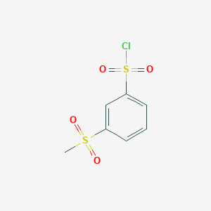 molecular formula C7H7ClO4S2 B1296245 3-(Methylsulfonyl)benzenesulfonyl chloride CAS No. 5335-40-0