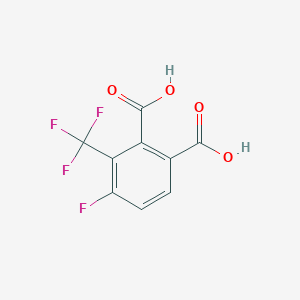 molecular formula C9H4F4O4 B12962457 4-fluoro-3-(trifluoromethyl)phthalic Acid 