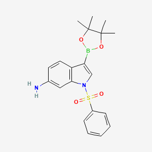 1-(Phenylsulfonyl)-3-(4,4,5,5-tetramethyl-1,3,2-dioxaborolan-2-yl)-1H-indol-6-amine