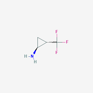 molecular formula C4H6F3N B12962493 (1S,2S)-2-(Trifluoromethyl)cyclopropan-1-amine 