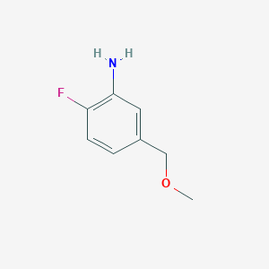 molecular formula C8H10FNO B12962506 2-Fluoro-5-(methoxymethyl)aniline 